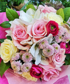 Rosa pastell blommor hos Crossandras Blommor
