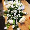 vita blommor