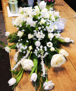 vita blommor