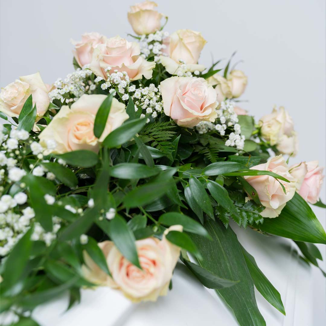 Dekoration Vit Rosa